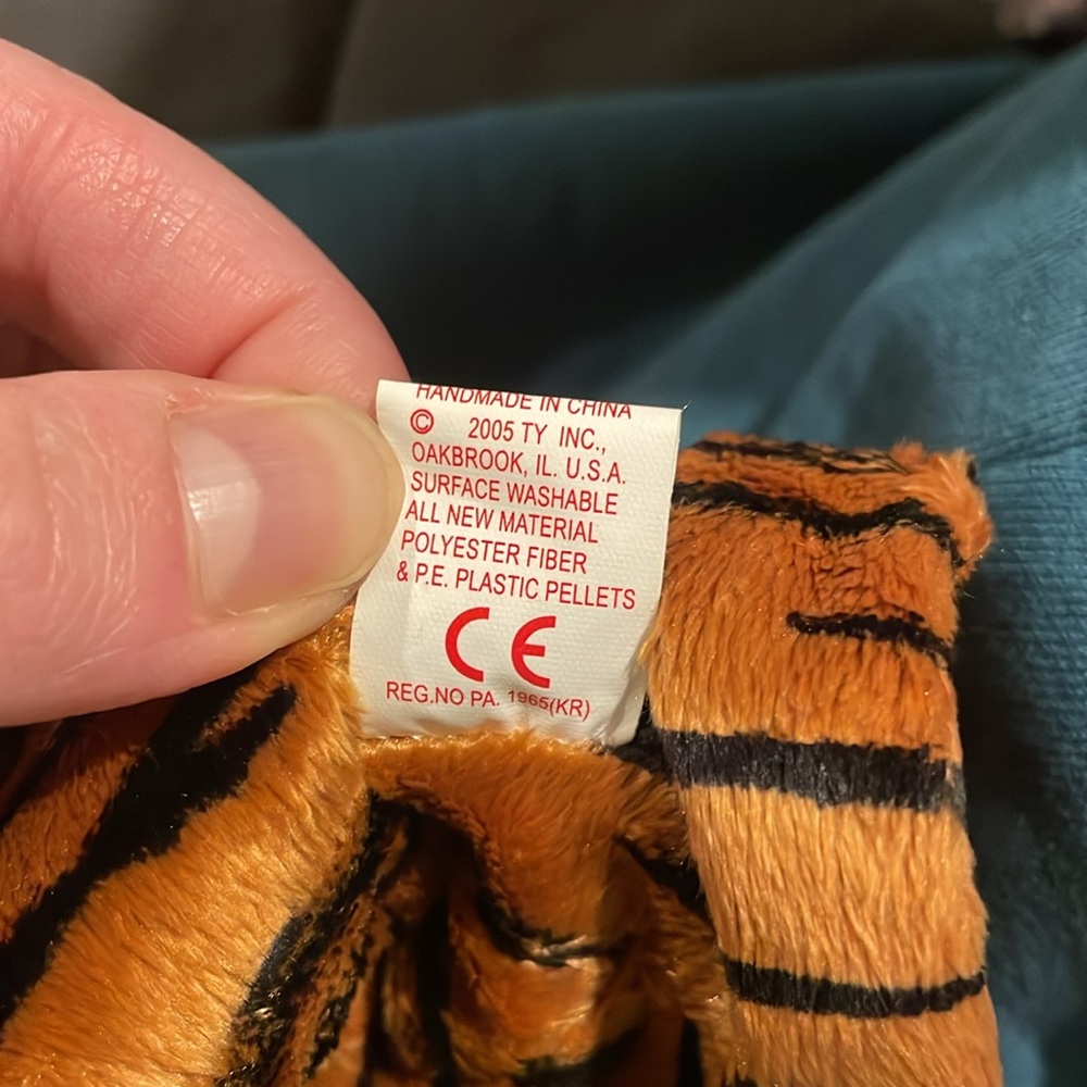 2005 Stripey beanie baby - Picture 5 of 5